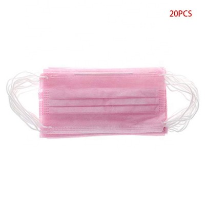 Cheap disposable pink face mask