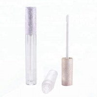 Clear empty custom lipgloss bottle case container tube lip gloss tubes with brush applicator