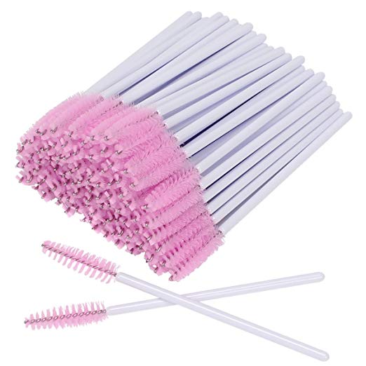 100 PCS Disposable Eyelash Brushes/ Mascara Wands Eyebrow Applicator